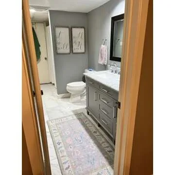 Elegant Modern Oushak Runner Rug for Easy Maintenance