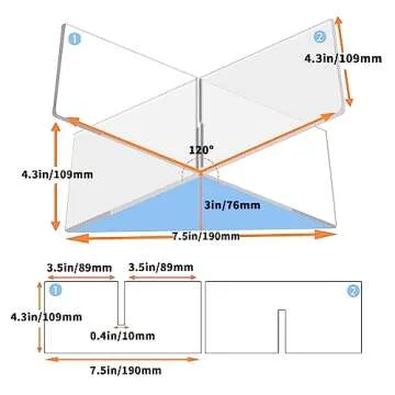 ZOEY Small Clear Acrylic Book Holder - A Versatile Display Stand for All Your Book Needs - Perfect for Kitchen, Living Room, and Coffee Table Books - Hands-Free and Stylish Addition to Your Home Decor