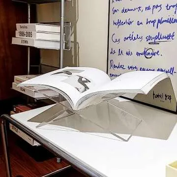 ZOEY Small Clear Acrylic Book Holder - A Versatile Display Stand for All Your Book Needs - Perfect for Kitchen, Living Room, and Coffee Table Books - Hands-Free and Stylish Addition to Your Home Decor