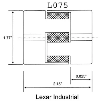 Flexible 3-Piece Coupling Coupler Set & Rubber Spider 7/16" to 5/8"