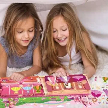 2 Set Reusable Sticker Books for Kids, Princess&Ocean Sticker Books for Kids,Toddler Sticker Books, Sticker Books for Toddlers, Kids Puffy Sticker Activity Books for Girls Boys Birthday Gifts