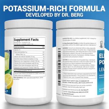 Dr. Berg Zero Sugar Hydration Keto Electrolyte Powder - Enhanced w/ 1000 mg of Potassium & Real Pink...