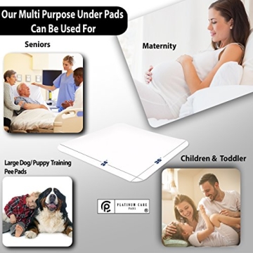 Platinum Care Pads Reusable Bed Underpad for All Ages