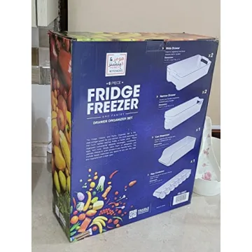 HOOJO Fridge Organizer Bins Set of 8 for Kitchen Storage