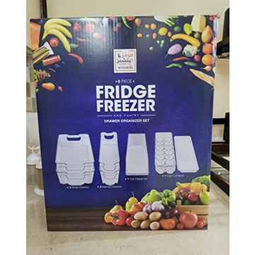 HOOJO Fridge Organizer Bins Set of 8 for Kitchen Storage