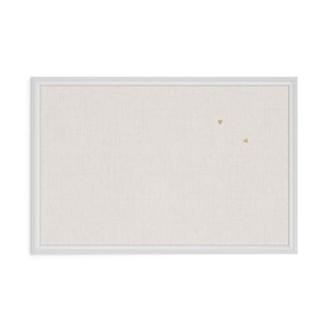 U Brands 30x20 Farmhouse Linen Bulletin Board for Stylish Organization
