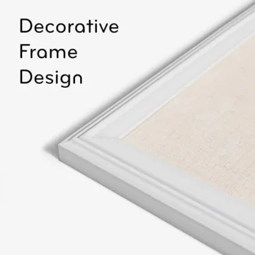 U Brands 30x20 Farmhouse Linen Bulletin Board for Stylish Organization