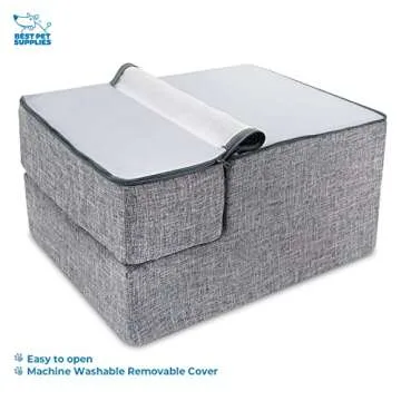 Foldable Foam Pet Steps for Small Dogs and Cats - 3-Step