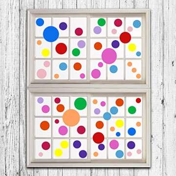 264 Pieces Polka Dot Wall Decals Circles Decals for Wall Vinyl Dots Stickers Set for Room Kids Bedro...
