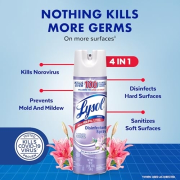Lysol Disinfectant Spray for Complete Sanitization