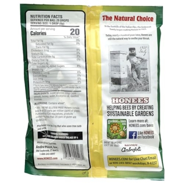 Natural Honees Filled Menthol Cough Drops - Sweet Relief