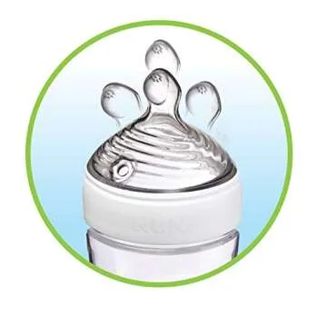 NUK Simply Natural Replacement Nipples, Fast Flow, 2pk