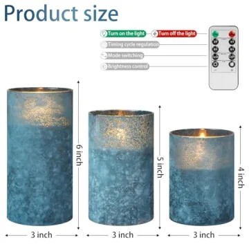 Mingfuxin Remote Flameless Candles for Home & Events