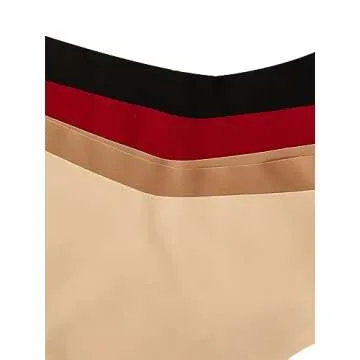 MakeMeChic Women's 4 Pack Seamless No Show Bra and Panty Set Matching Lingerie Set