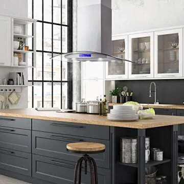 COSMO COS-668ICS900 36 in. Lumin Collection Range Hood - Elegant & Efficient