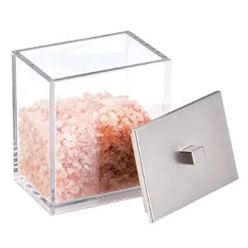 mDesign Apothecary Canisters - Clear and Stylish Storage