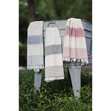 Handwoven Fair Trade 100% Cotton Farmhouse Kitchen Towel - Eco-Friendly & Stylish