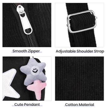 Chic Hobo Tote Bag for Women - Y2K Star Design