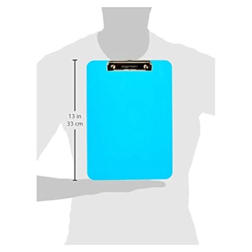 Colorful Lightweight Clipboards by Amazon Basics, Pack of 6