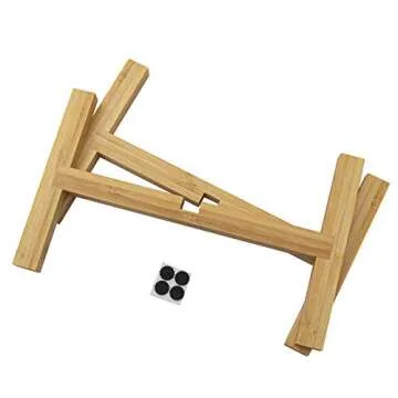 DAORFAA Bamboo Plant Stand for Up to 8 Inch Pots