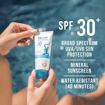 BLUE LIZARD Sensitive Sunscreen SPF 30+, 3 Fl Oz, Unscented