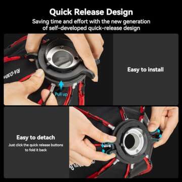 SmallRig Mini Parabolic Softbox RA-D30 29cm Quick Release, Compatible with SmallRig RC 60B COB LED V...