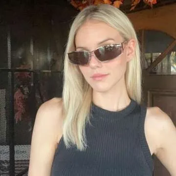 BOTEN Y2k Sunglasses for Women,Fashion Metal Y2k Glasses,Trendy 2000S Sunglasses Aesthetics Y2k Acce...