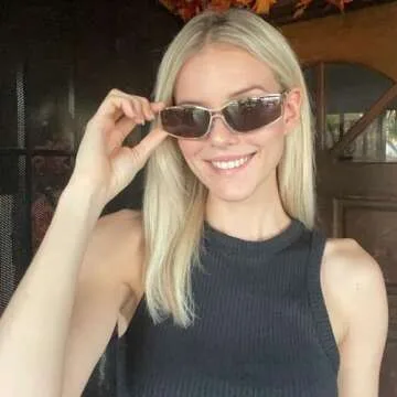 BOTEN Y2k Sunglasses for Women,Fashion Metal Y2k Glasses,Trendy 2000S Sunglasses Aesthetics Y2k Accessories for Women