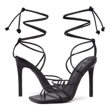 Shoe Land SL-Finely Lace Up Women's Heels for Events