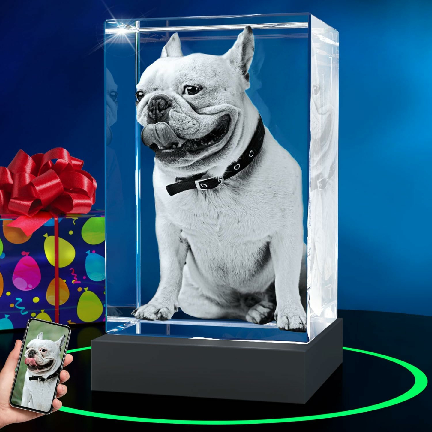 3D Crystal Dog Memorials for Pet Lovers