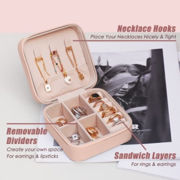 Mini Travel Jewelry Case for Women - Perfect Organizer Gifts