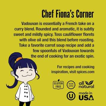 The Spice Lab No. 7092 - Vadouvan Curry Seasoning Rub Blend French Curry - 5.9 oz. Shaker Jar