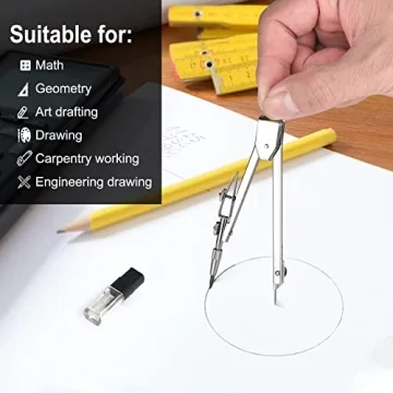 Quality Math Compass and Protractor Set for Students