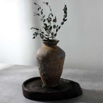 Rustic Ceramic Vase for Elegant Home Decor and Gifts