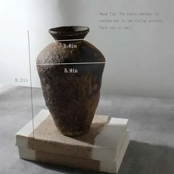 Rustic Ceramic Vase for Elegant Home Decor and Gifts