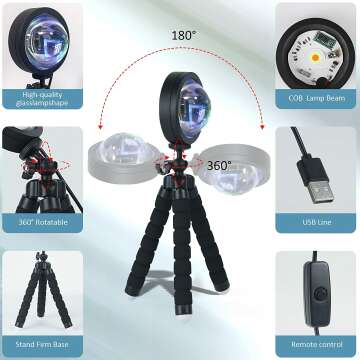 Balkwan Sunset Lamp with 16 Color Remote Control