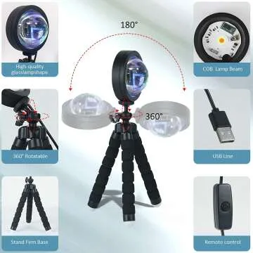 Balkwan Sunset Lamp with 16 Color Remote Control