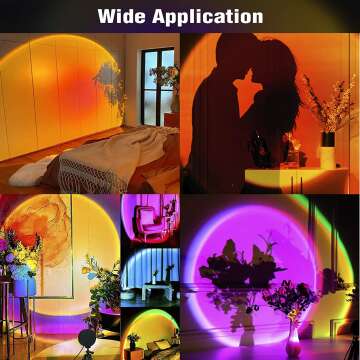 Balkwan Sunset Lamp with 16 Color Remote Control