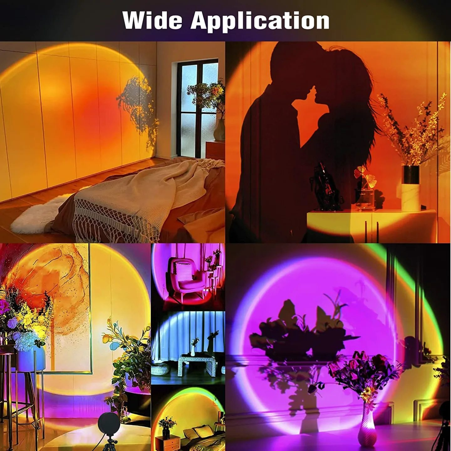 Balkwan Sunset Lamp with 16 Color Remote Control