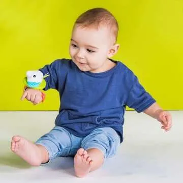 Discover Bright Starts Rattle & Teethe Wrist Pals Toy