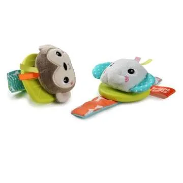 Discover Bright Starts Rattle & Teethe Wrist Pals Toy