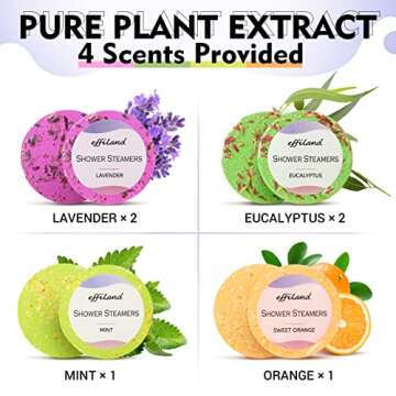 Effiland Easter Basket Stuffers for Teens Aromatherapy Shower Steamers Shower Gifts, Soap Holder Set...