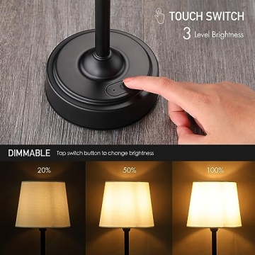 O'Bright Seraph Portable LED Table Lamp with Dimmable Features