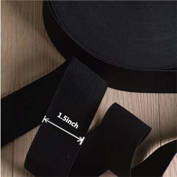 Magnoloran Elastic Band for Sewing - Versatile 1.5 Inch Spool