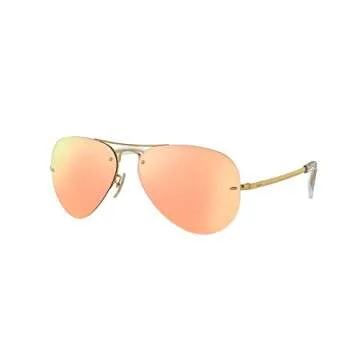 Ray-Ban RB3449 Rimless Aviator Sunglasses – Sophisticated Style