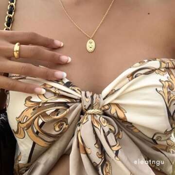 Elegant 18K Gold Virgin Mary Necklace for Women