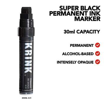 Krink K-51 Black Marker - Handmade with Bold Ink
