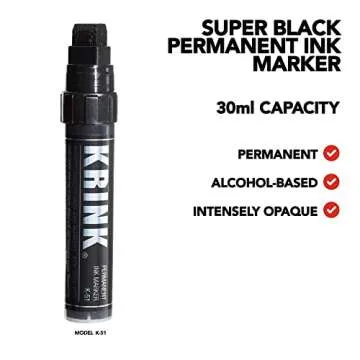 Krink K-51 Black Marker - Handmade with Bold Ink