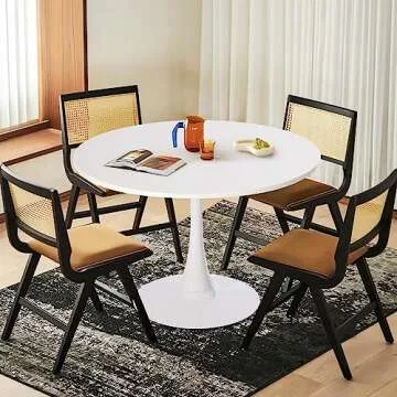 FurnitureR Tulip Dining Table 31.5" for Home & Office Stylish