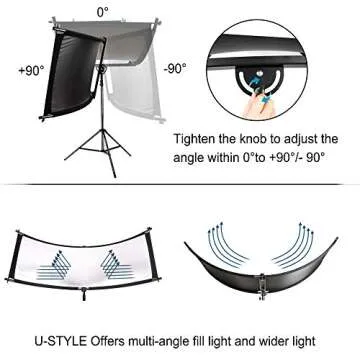 FUDESY Clamshell Light Reflector for Stunning Photography Shots